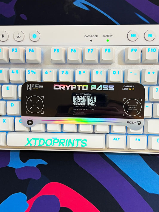 Futuristic Cyberpunk Decal Sticker | Crypto Pass